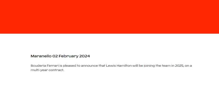 汉密尔顿加盟法拉利开启新篇章 七冠王挑战新赛